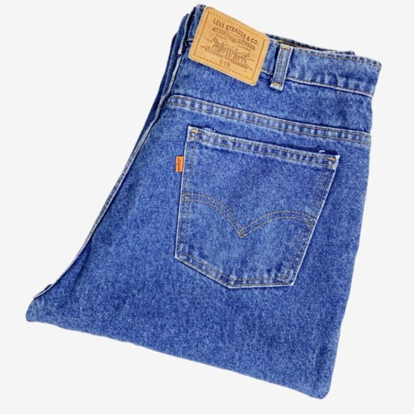 LEVI’s 619s Faded Medium Wash Jeans with Leather Patch Label / 34 waist / Medium - Picture 1 of 6